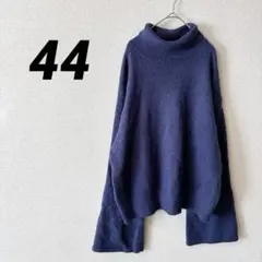 【44】ネイビー タートルネック 長袖 セーター レディース 冬