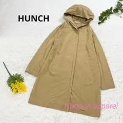 HUNCH ハンチ　撥水 フード付 ライトコート ベージュ M 薄軽のサムネイル