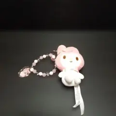 マイメロディ　ハートカラビナ付き マスコット