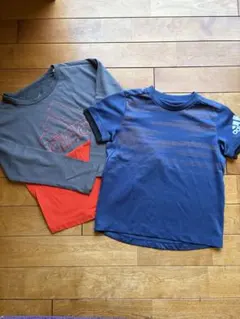 130cm 140cmアディダス　速乾Tシャツ&ロンT