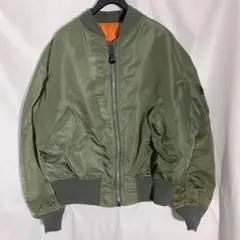 90s alpha USA製 reversible ma-1 jacket - メルカリ