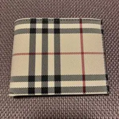 【最終お値下げ】Burberry チェック柄 二つ折り財布 約11x9x1.5㎝