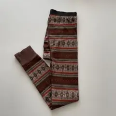 WASH'N'MADE ウォッシュンメイド 雪柄レギンス アウトドア