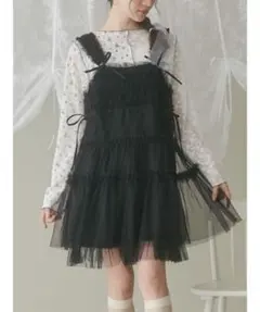 メリージェニー チュール コルセットミニ ワンピース