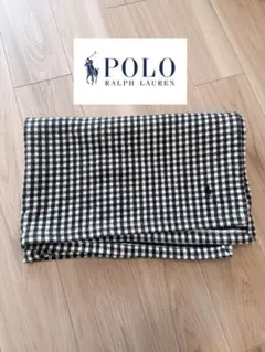 Ralph Lauren ラルフローレン ブランケット ひざ掛け 黒 白