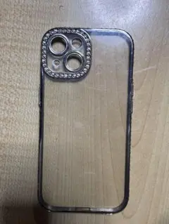 iPhone用クリアケース ストーン装飾付き