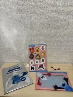 スシローコラボ　パペットスンスン　ポーチ＆シール