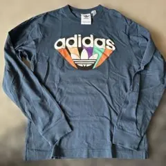 美品！アディダスオリジナルス　長袖カットソー ダークブルー