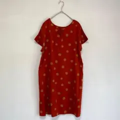 chambre de charme】ドット　水玉　ワンピース フレンチスリーブのサムネイル