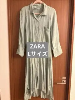 ZARA シャツワンピース　Lサイズ