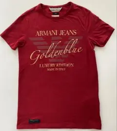 ✨新品未使用✨ARMANI アルマーニ　メンズ　半袖　Tシャツ　ワインレッド　Sのサムネイル