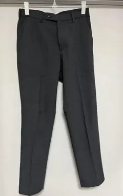 ユニクロ 感動パンツ ウールライク W73 ダークグレー