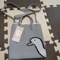 D.KELLY アヒル柄 ニットショルダーバッグのサムネイル