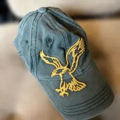 アメリカンイーグル刺繍キャップ オリーブグリーン