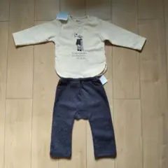bebe べべ　スウェット　裏起毛　モンキー　パンツ