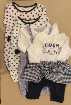 2WAYロンパース３枚、ロンパース１枚　４枚セット