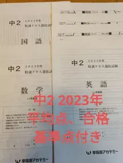 2025年最新】早稲アカ 特訓選抜 中2の人気アイテム - メルカリ