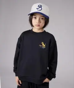 【PAIRMANON STREET】 胸元 ワンポイント刺繍 トレーナー 140