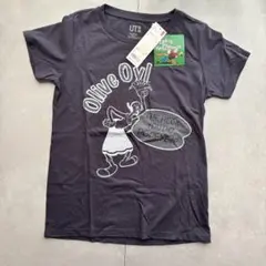 【未使用】ユニクロ UT ポパイ オリーブ オイル Tシャツ グレー Lサイズのサムネイル