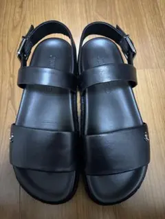 ジミーチュウ　黒 レザーサンダル シンプルデザインのサムネイル