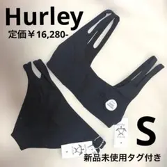 新品 Sサイズ Hurley ビキニ 上のみ 水着 ブラック シンプル トップスのサムネイル