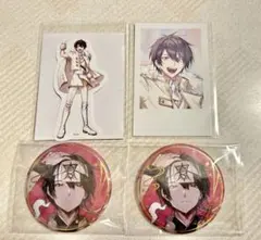 にじさんじ 夢追翔 缶バッジ チェキ セット (おまけ付き)