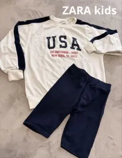 ZARA USAプリント セットアップ 13-14cm 164
