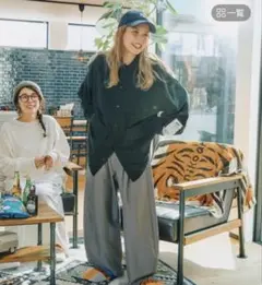 ニコアンド★今季新作★makeSTAFF てぃらさんウエストタックパンツ