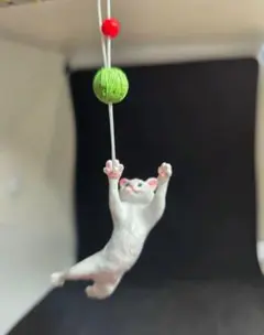 猫ジャンプ マスコット2 白猫 ガチャ