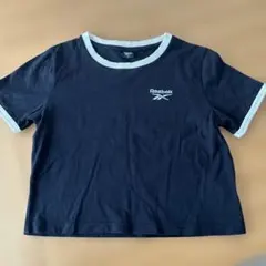 Reebok クロップドTシャツ ブラック Mサイズのサムネイル