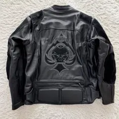 XLサイズ　ハーレーダビッドソン　ライダースジャケット　牛革　切替