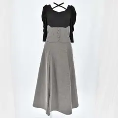 dazzlin チョーカーギャザーコルセットワンピース