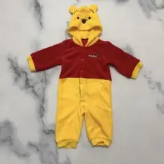 プーさん フリースロンパース 80cm