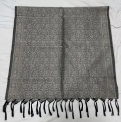 ウズベキスタン　ストール　布織物　ペイズリー柄