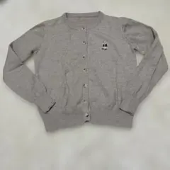 ディーホリック　ベア刺繍ラウンドカーディガン