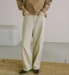 GLOBAL WORK デニムバギーパンツ