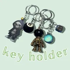 キーホルダー まとめ アメカジ 8ボール ダイス　宇宙飛行士 地球 サイコロ