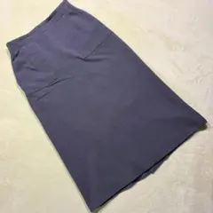 組曲 タイトスカート バックスリット グレー系 M きれいめシンプカジュアルのサムネイル