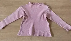 chuchu ハイネック長袖Tシャツ 赤　95cm