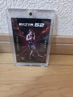 RIZIN 秋元強真トレーディングカード ライコレリアルカード ラメ