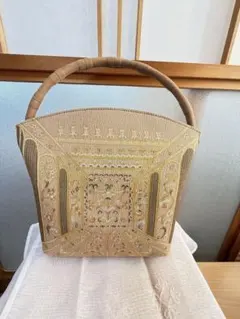 ★新品未使用★ 岡重　OKAJIMA ハンドバッグ ベージュ系