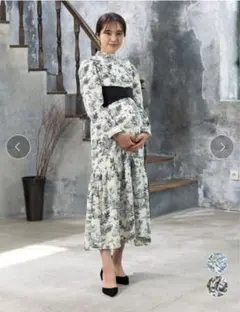 新品未使用　スウィートマミー　ハイネック2WAYフリルワンピース マタニティ