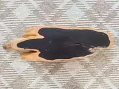 黒檀　原木花台 敷板 唐木 華道 茶道 香炉台 飾台 唐物