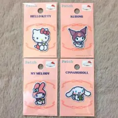 サンリオキャラクター ワッペン 4個セット シール
