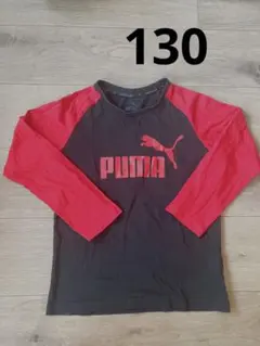 PUMA 子供ロンT 赤　黒　長袖　スポーツウェア