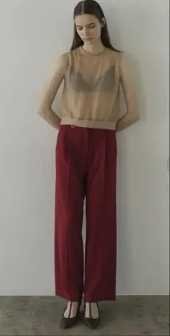 クラネ　2WAY TUCK STRAIGHT PANTS