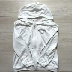 マザウェイズ カーディガン　パーカー　春夏　ホワイト 120 薄手