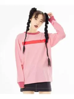 美品 X-girl エックスガール ロンT 長袖 カットソー Tシャツ M