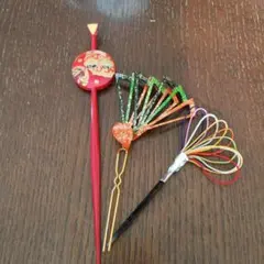 和風かんざし3点セット