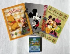 新品 おまけ付き　ディズニー クリアファイル ミッキー プーさん 3枚 メモ帳